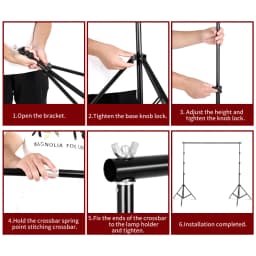 2X2M 2X3M 2.6X3M Background Stand Photography Photo Studio Green Screen Backdrops Chromakey Support System Frame Chroma Video