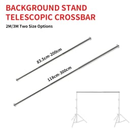 2/3M Universal Telescopic Rod Crossbar Photo Background Support System Adjust Stand Photography Photo Studio Boom Super Racks