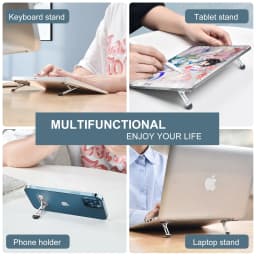 Oatsbasf Portable Desktop Phone Holder For iPhone 12 13 Pro Max Xiaomi Tablet Stand Invisible Mini Adhesive Non-slip Phone Stand