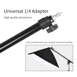 2M Tripod for Softbox Light Stand Photo Studio with 1.3M Boom Arm Flexible Sandbag Supporting Lighting Photography Ring Light