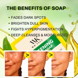 WK JALY Lemon Brightening Soap, Anti Acne, Remove Dark Spots, Cleansing Soap For Face Body, Improve Uneven Skin Tone for Women