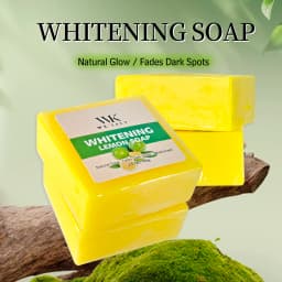 WK JALY Lemon Brightening Soap, Anti Acne, Remove Dark Spots, Cleansing Soap For Face Body, Improve Uneven Skin Tone for Women