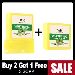 WK JALY Lemon Brightening Soap, Anti Acne, Remove Dark Spots, Cleansing Soap For Face Body, Improve Uneven Skin Tone for Women