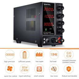 Wanptek 30V 10A DC Power Supply Adjustable Laboratory Power Supplies Voltage Regulator 60V 5A 120V 3A Bench Power Soure