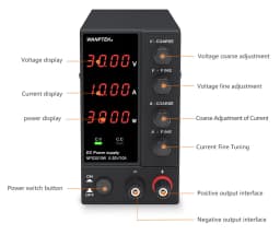 Wanptek 30V 10A DC Power Supply Adjustable Laboratory Power Supplies Voltage Regulator 60V 5A 120V 3A Bench Power Soure