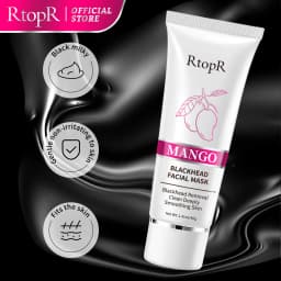 RtopR Mango Blackhead Remover Nose Pack Facial Cleansing Shrink Firming Pore AcneSkin Care Treatment Strip Mask Whitening Cream