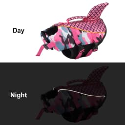 Shiny Dog Swimming Wear Safety Clothes Vest Swimming Suit Outdoor Pet Dog Float Life Jacket Vest XS-2XL