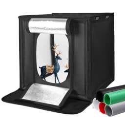 Portable Foldable Photo Ring Led Light Studio Box Photography Soft Studio Suitable For Camera Shooting With 5 Background Plates
