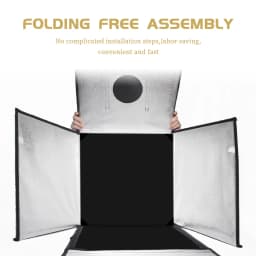 Portable Foldable Photo Ring Led Light Studio Box Photography Soft Studio Suitable For Camera Shooting With 5 Background Plates