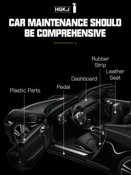 HGKJ S3 Car Interior Parts Liquid Leather Plastic Renovator Refreshing Restorer Foam Cleaner Spray Refurbishment Paste for Auto