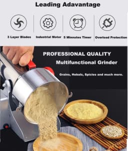 BioloMix 800g 700g Grains Spices Herbals Cereals Coffee Dry Food Grinder Mill Grinding Machine Gristmill Flour Powder Crusher