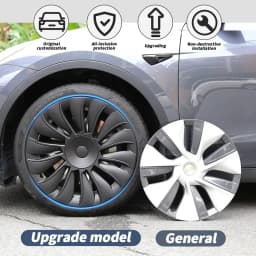 4PCS 19 Inch Hub Cap Performance for Tesla Model Y Wheel Caps Automobile Replacemen Hubcap Full Rim Cover Accessories 2018-2024