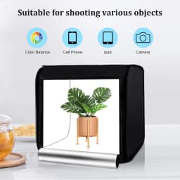 40/60cm Tabletop Light Box Photo Studio For Photography Lighting Box Adjustable Brightness With Photo Background Shooting Tent