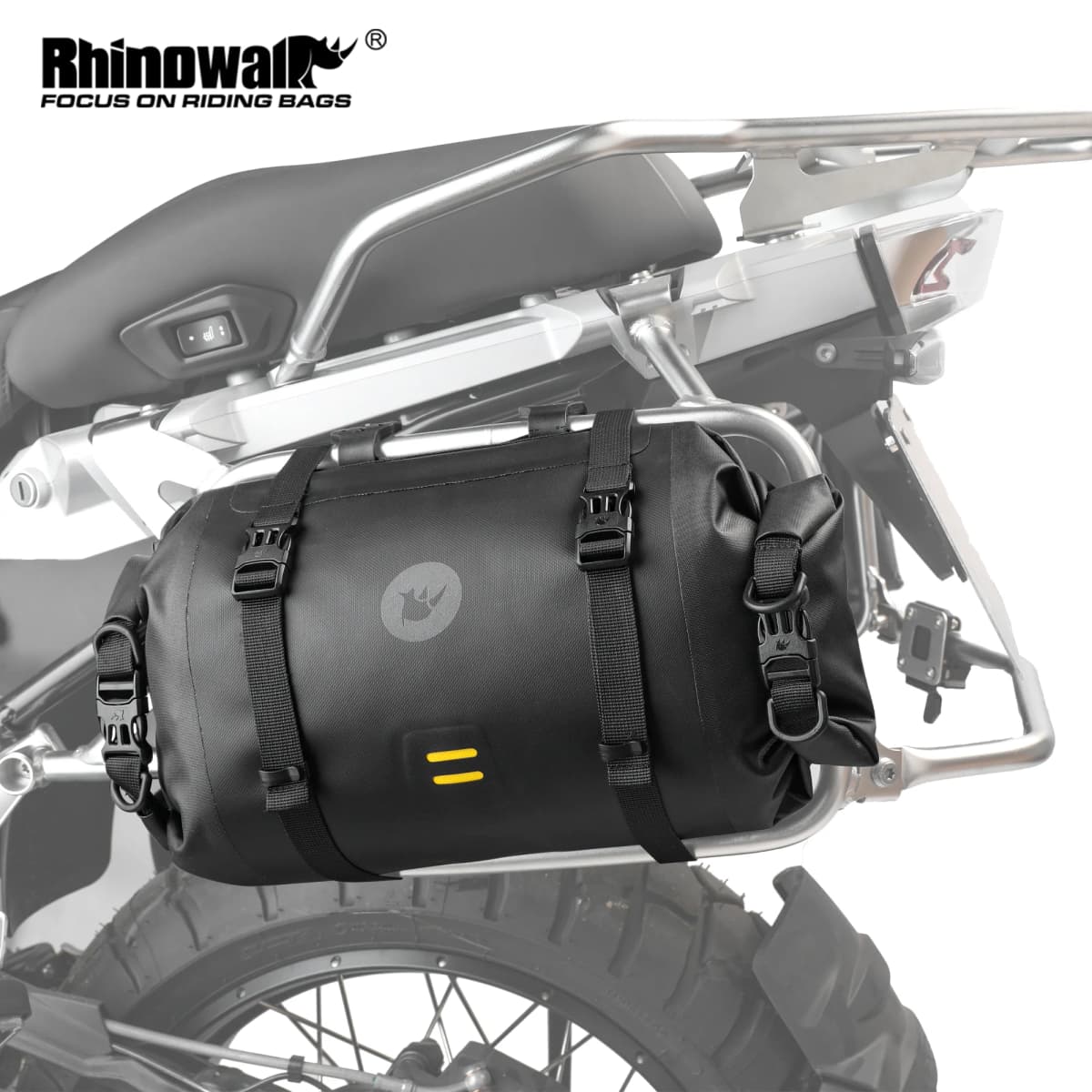 Rhinowalk Motorcycle Side Bag 100% Waterproof 8L/12L/16L/24L Big Capacity Motor Luggage Saddle Bag Outdoor Pannier Trunk Bag