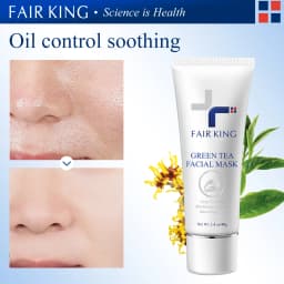FAIR KING Green Tea Mask Blackhead Nose Oil Control Mask Deep Pore Cleansing Dirt and Blackhead Removal Skin Care Smooth 40g