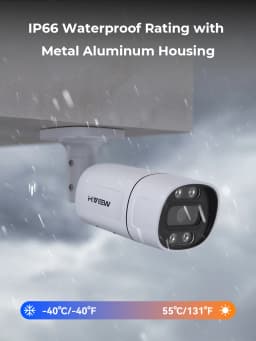 H.View 16Ch 4K CCTV Security Surveillance Camera Systems 5Mp 8Mp Home Video Kit AI Audio Outdoor IP Camera POE XMEYE App NVR