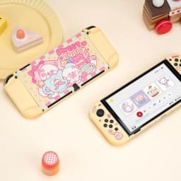 GeekShare Protective Case Kawaii Cartoon Design Split Cover Protective Shell For Switch Oled NS Console Accessories