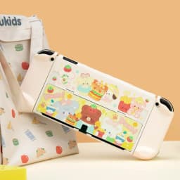 GeekShare Protective Case Kawaii Cartoon Design Split Cover Protective Shell For Switch Oled NS Console Accessories