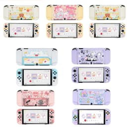 GeekShare Protective Case Kawaii Cartoon Design Split Cover Protective Shell For Switch Oled NS Console Accessories