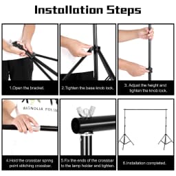 Photo Video Studio Backdrop Background Stand Photography Muslin Backgrounds Picture Canvas Frame Support System With Carry Bag