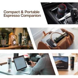HiBREW Portable Coffee Machine for Car & Home,DC12V Expresso Coffee Maker Fit Nexpresso Dolce Pod Capsule Coffee Powder H4