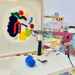 110-240V 2 IN 1 Electric Carpet Tufting Gun Cut And Loop Pile Carpet Flocking Machines Carpet Weaving Flocking Machines Pink