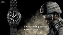 QM "Vietnam" Quartz Wristewatches US Special Forces UDT Military Men's 300M Diver Super Light Japan VH31 Movement SM8019BA