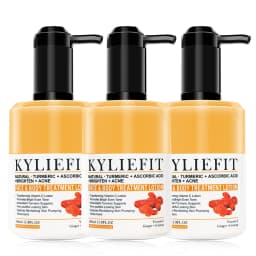 AILKE Organic Turmeric Skin Care Set, Brighten, Cleaning Skin, Remove Acne,Pimples, Whitening, Even Skin Tone, Improve Dry Skin