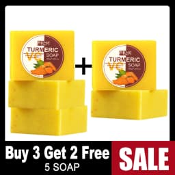 AILKE Organic Turmeric Skin Care Set, Brighten, Cleaning Skin, Remove Acne,Pimples, Whitening, Even Skin Tone, Improve Dry Skin