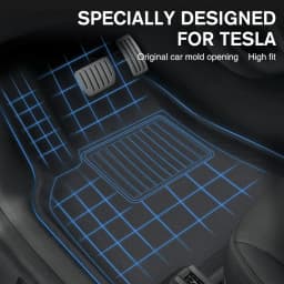 XPE Floor Mats For Tesla Model Y Model 3 2017 to 2023 All Weather Trunk Liners Waterproof Non Slip Back Cushion Car Accessories