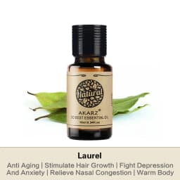 AKARZ Laurel Essential Oil Natural Acne Removal Healing Wound Stimulate Hair Growth Healing Wound Bay Essential Oil