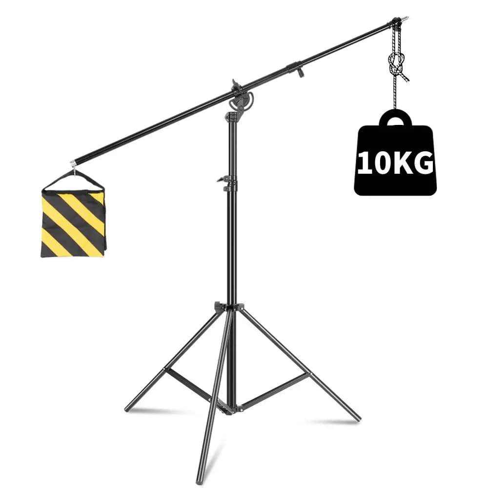 Light C Stand 1.6-4M Metal Tripod Crossbar Arm Magic Photography Equip Heavy Duty Studio Photo Accessory lighting Boom Arm