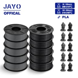 JAYO ABS/PLA META/PETG/SILK/TPU/Wood/ Rainbow/Marble 3D Printer Filament 1.75mm 10 Roll 3D Printing Materials for 3D Printer