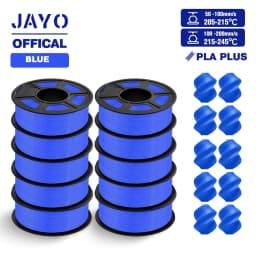 JAYO ABS/PLA META/PETG/SILK/TPU/Wood/ Rainbow/Marble 3D Printer Filament 1.75mm 10 Roll 3D Printing Materials for 3D Printer