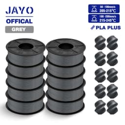 JAYO ABS/PLA META/PETG/SILK/TPU/Wood/ Rainbow/Marble 3D Printer Filament 1.75mm 10 Roll 3D Printing Materials for 3D Printer