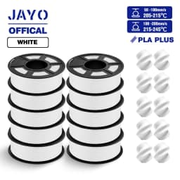 JAYO ABS/PLA META/PETG/SILK/TPU/Wood/ Rainbow/Marble 3D Printer Filament 1.75mm 10 Roll 3D Printing Materials for 3D Printer