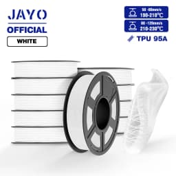 JAYO ABS/PLA META/PETG/SILK/TPU/Wood/ Rainbow/Marble 3D Printer Filament 1.75mm 10 Roll 3D Printing Materials for 3D Printer
