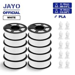 JAYO ABS/PLA META/PETG/SILK/TPU/Wood/ Rainbow/Marble 3D Printer Filament 1.75mm 10 Roll 3D Printing Materials for 3D Printer
