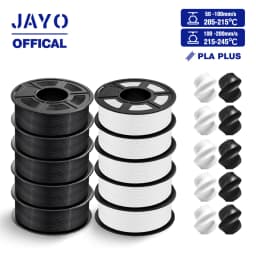 JAYO ABS/PLA META/PETG/SILK/TPU/Wood/ Rainbow/Marble 3D Printer Filament 1.75mm 10 Roll 3D Printing Materials for 3D Printer