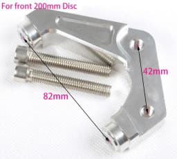 Motorcycle Brake Caliper Front Rear Disc Brake Master Cylinder adapter 220 200mm for Yamaha Kawasaki  Radial Mount Caliper