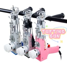 Tufting Gun 2 in 1 Cut Pile Loop Pile Rug Gun Machine Starter Kit Rug Tufting Kit Electric Gun Carpet Weaving Flocking Machine