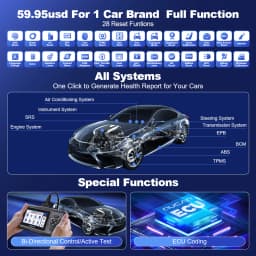 MUCAR CDE900 PRO OBD2 Diagnostic Tool 4 System Diagnostics ECM TCM ABS SRS Automotive Scanner Car Code Reader OBD 2 Scanner