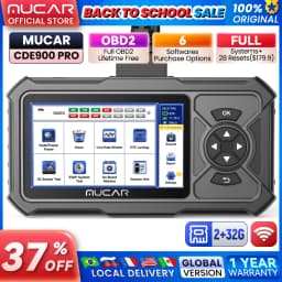 MUCAR CDE900 PRO OBD2 Diagnostic Tool 4 System Diagnostics ECM TCM ABS SRS Automotive Scanner Car Code Reader OBD 2 Scanner
