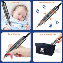 35000RPM Nail Drill Machine Portable Rechargeable Electric Nail File With HD LCD Display Professional Nail Polisher For Manicure