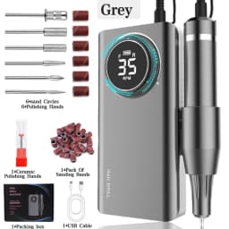 35000RPM Nail Drill Machine Portable Rechargeable Electric Nail File With HD LCD Display Professional Nail Polisher For Manicure