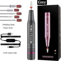 35000RPM Nail Drill Machine Portable Rechargeable Electric Nail File With HD LCD Display Professional Nail Polisher For Manicure