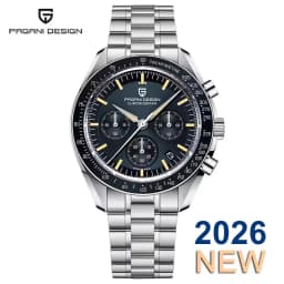 PAGANI DESIGN V5 Mens Quartz Watches Moon Luxury Chronograph Watch For Men Sapphire Waterproof Stainless Steel Reloj Hombre 2026