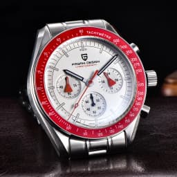 PAGANI DESIGN V5 Mens Quartz Watches Moon Luxury Chronograph Watch For Men Sapphire Waterproof Stainless Steel Reloj Hombre 2026