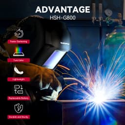 ARCCAPTAIN Welding Helmet Auto Darkening 1/1/1/1 Solar Powered 4 Arc Sensor 1/25000s Welding Hood Face Mask For MIG MAG ARC TIG
