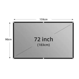 MIXITO Black Edge With Hole 16:9Gray Anti-light Projection Screen 30-133 Inch Outdoor Household Office Portable Projector Screen